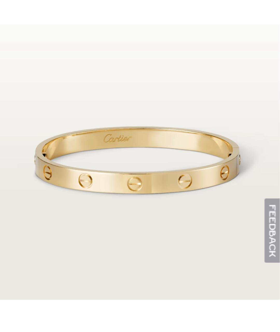 CARTIER Желтый браслет из желтого золота, фото 7