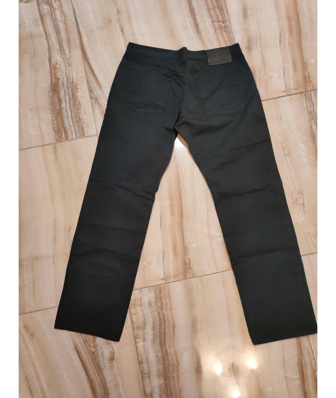 GIANFRANCO FERRE Темно-синие хлопковые повседневные брюки, фото 2