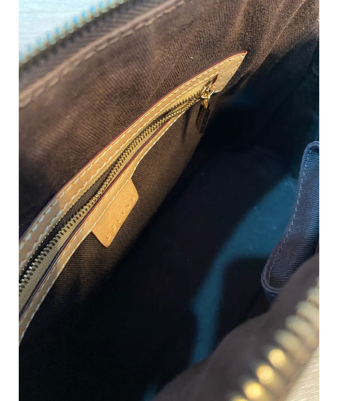 CELINE PRE-OWNED Коричневая сумка тоут из искусственной кожи, фото 4