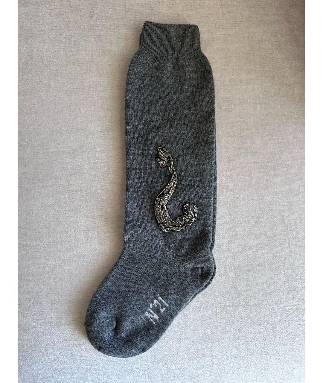 NO. 21 Антрацитовые носки, чулки и колготы, фото 5