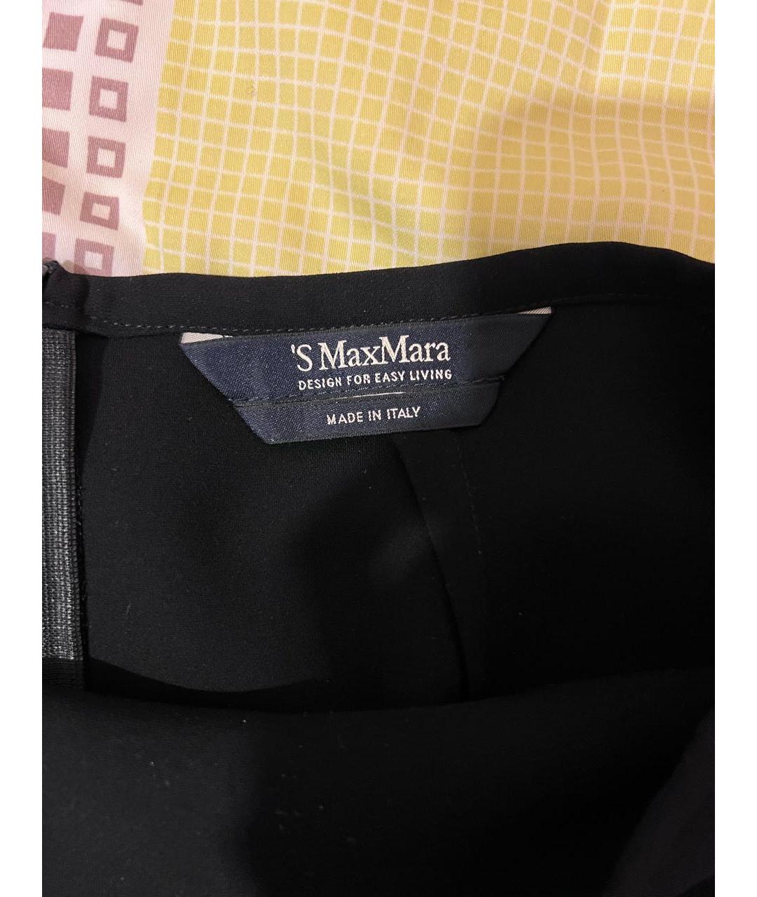 'S MAX MARA Черная юбка миди, фото 3