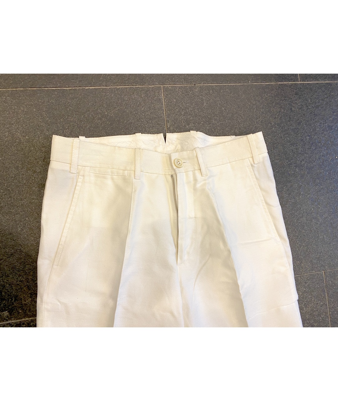 TOM FORD Белые хлопковые классические брюки, фото 4