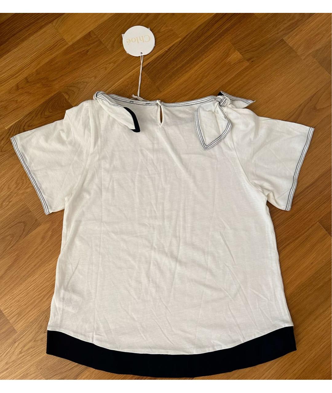 CHLOE Белая вискозная рубашка/блузка, фото 2