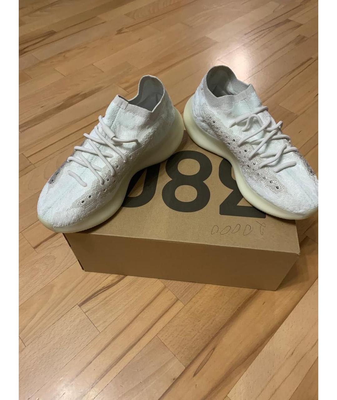 ADIDAS YEEZY Белые низкие кроссовки / кеды, фото 3