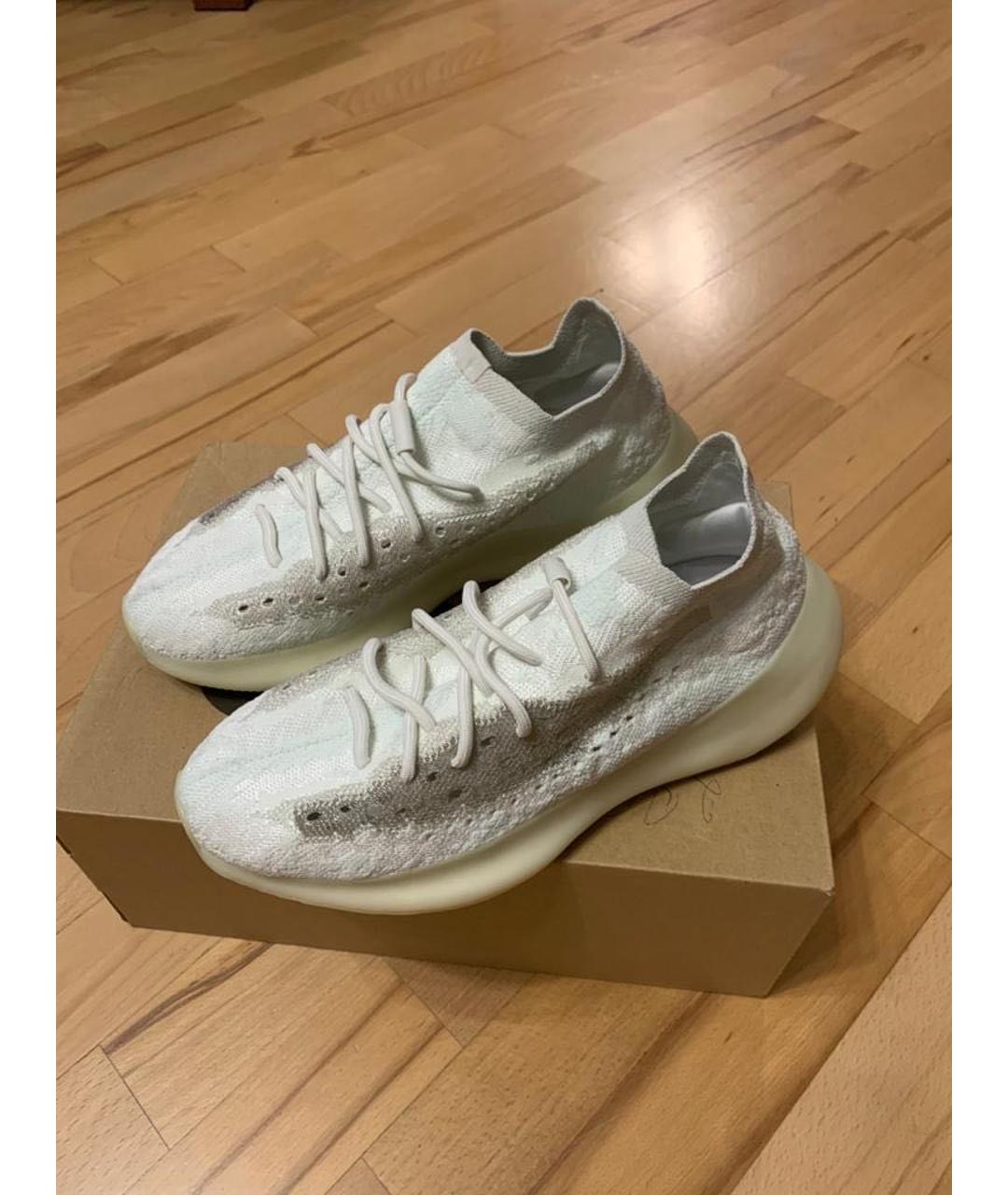 ADIDAS YEEZY Белые низкие кроссовки / кеды, фото 5