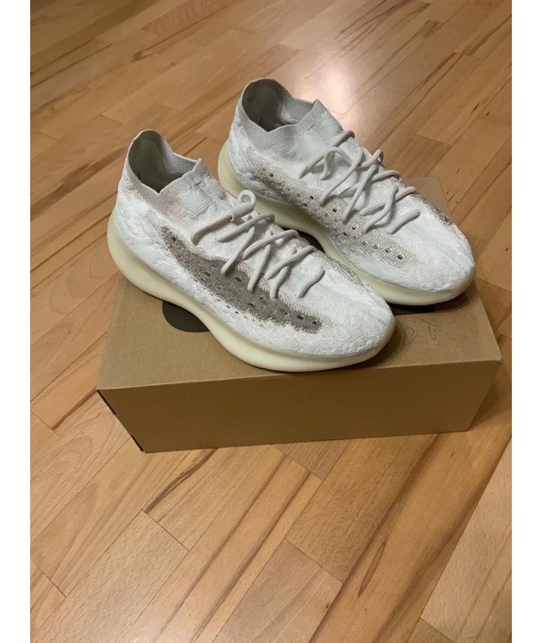 ADIDAS YEEZY Белые низкие кроссовки / кеды, фото 4