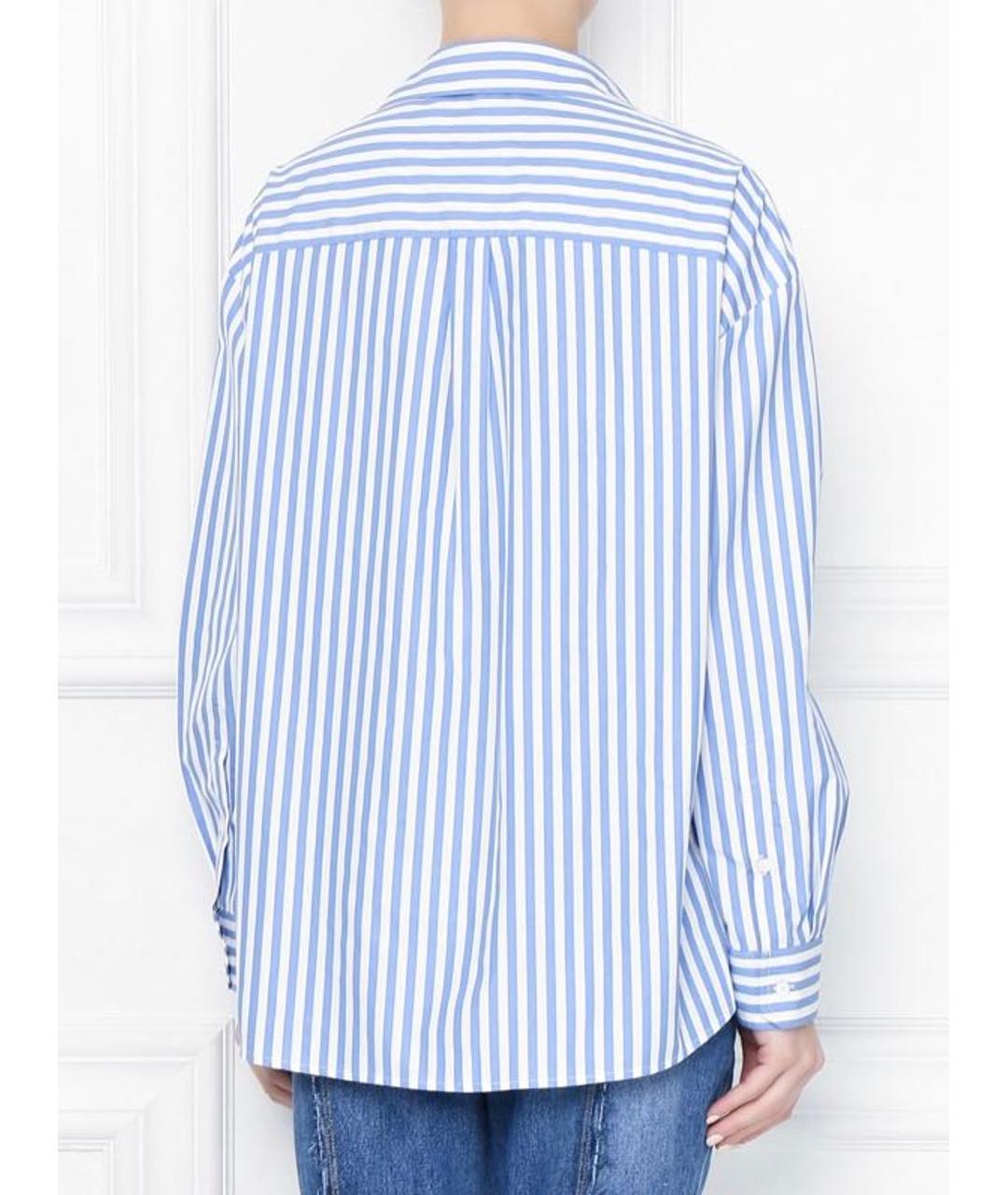 WEEKEND MAX MARA Голубая хлопковая рубашка, фото 4