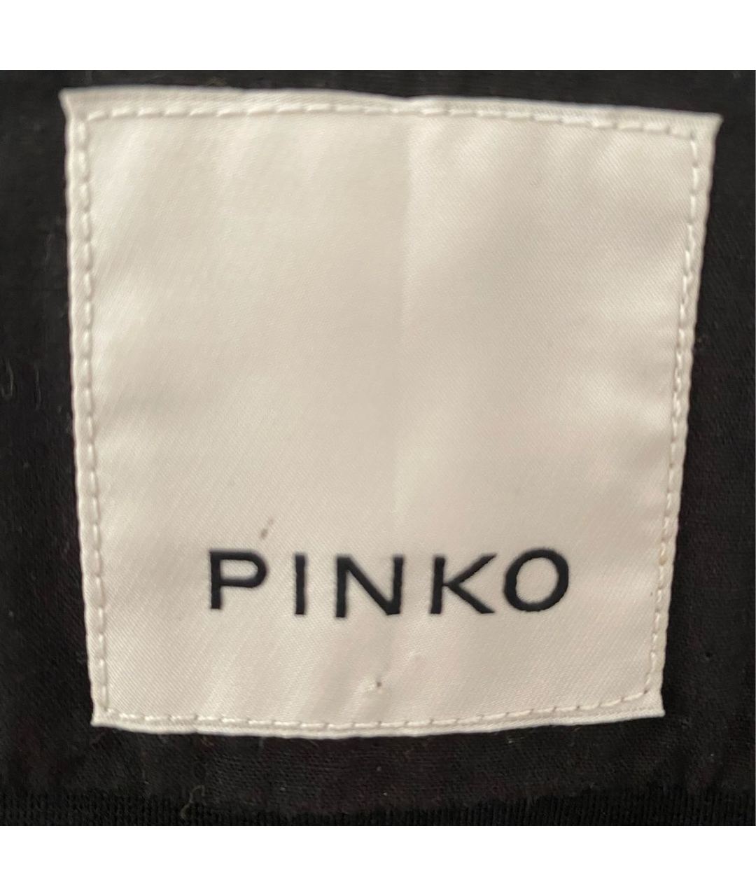 PINKO Черная кожаная куртка, фото 6