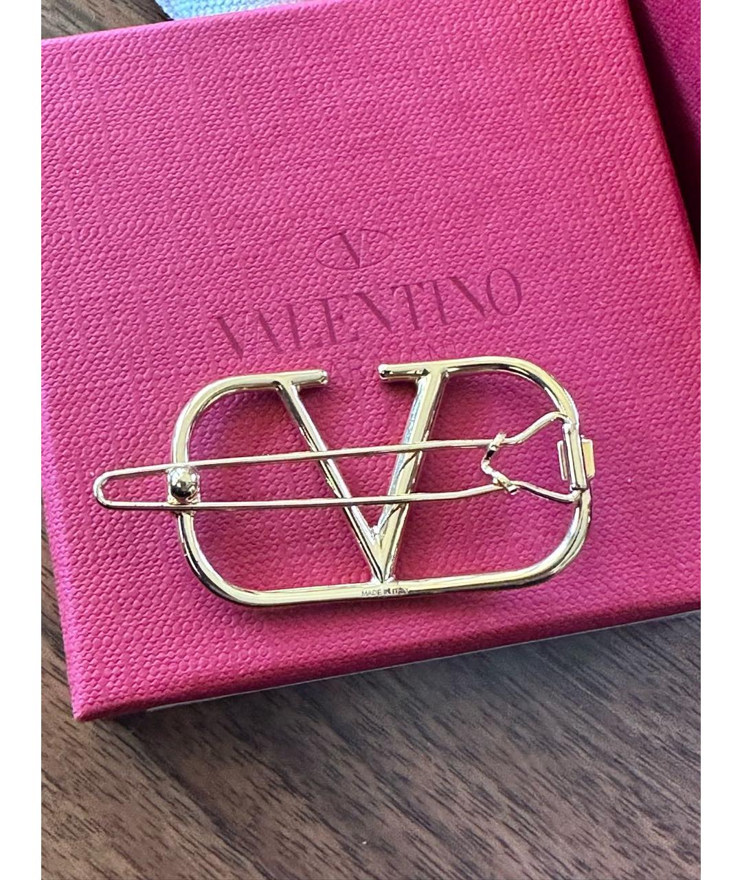 VALENTINO Золотая заколка, фото 3