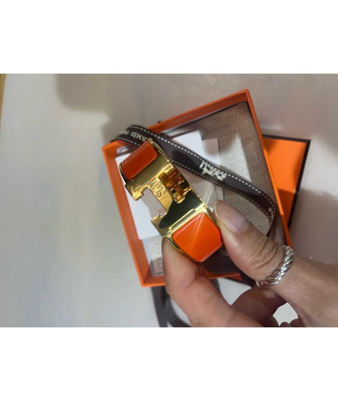 HERMES PRE-OWNED Оранжевый браслет, фото 6
