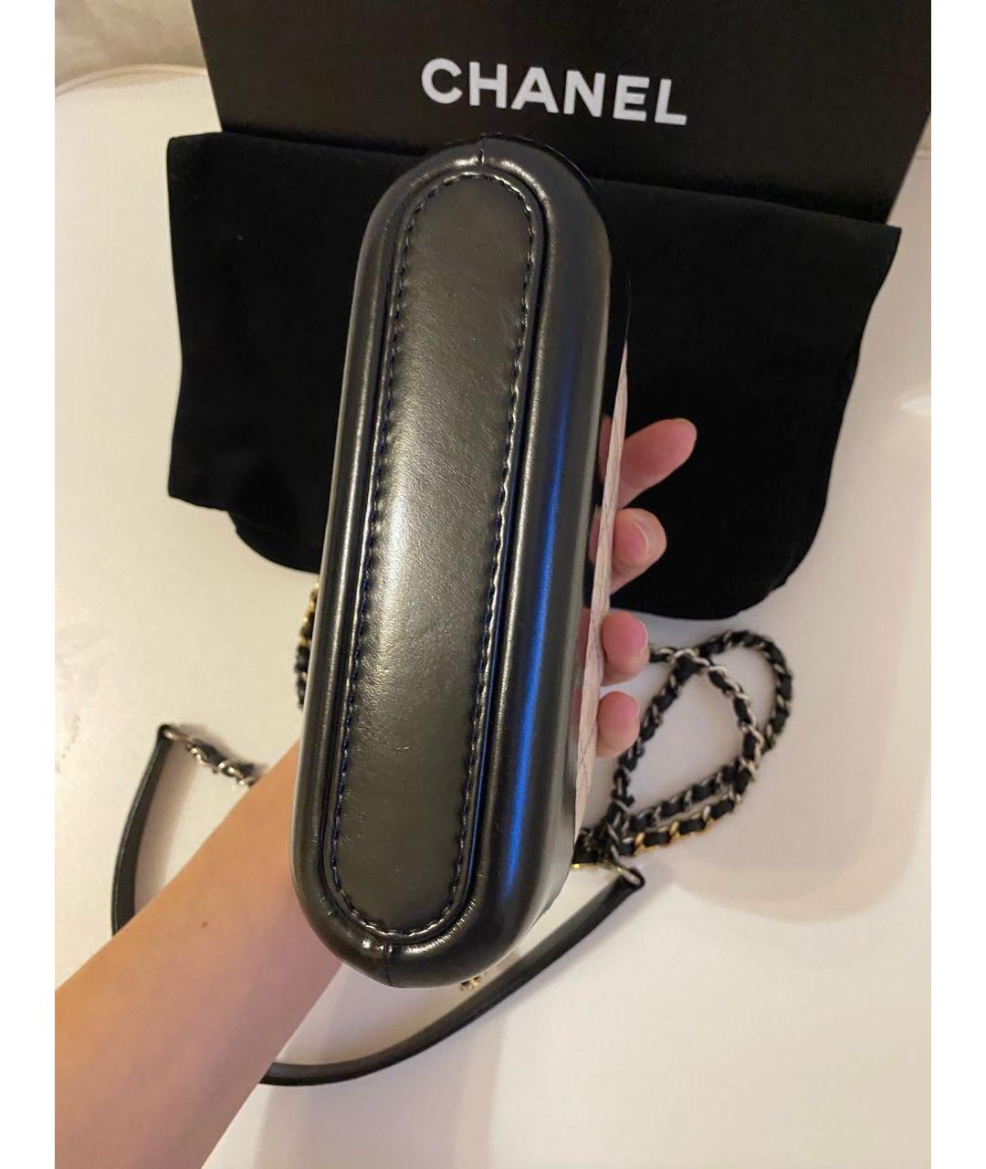 CHANEL Бежевая кожаная сумка через плечо, фото 6