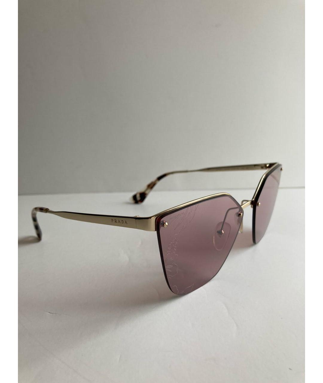 PRADA Коричневые солнцезащитные очки, фото 3