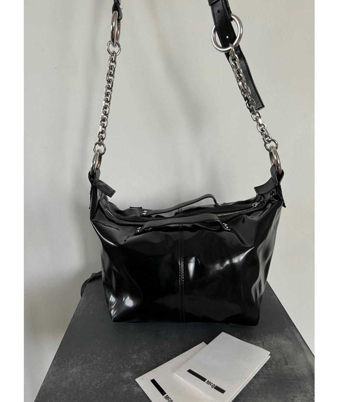 MCQ ALEXANDER MCQUEEN Черная сумка через плечо, фото 6