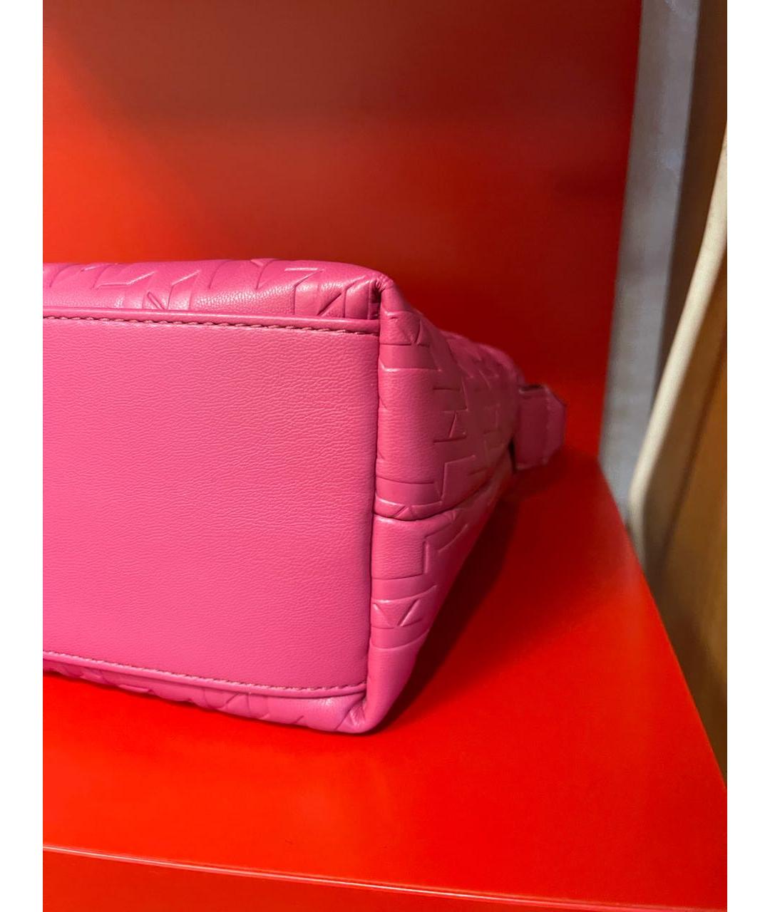 KARL LAGERFELD Розовая сумка через плечо из искусственной кожи, фото 4