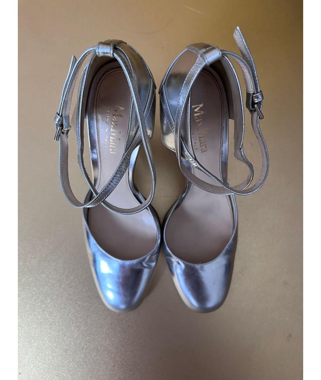 MAX MARA Серебряные туфли, фото 5