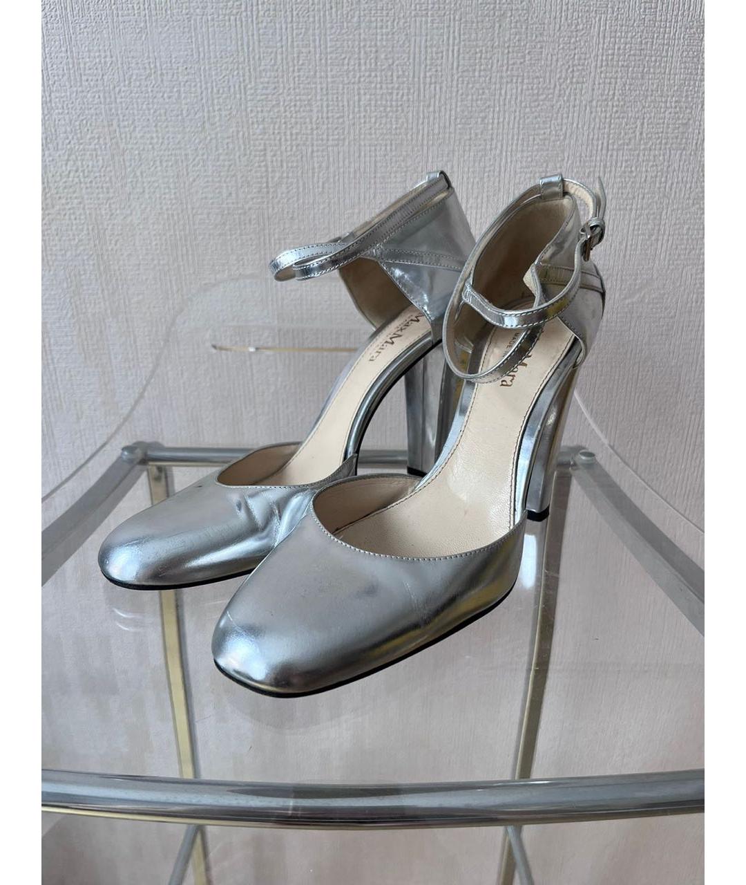 MAX MARA Серебряные туфли, фото 2