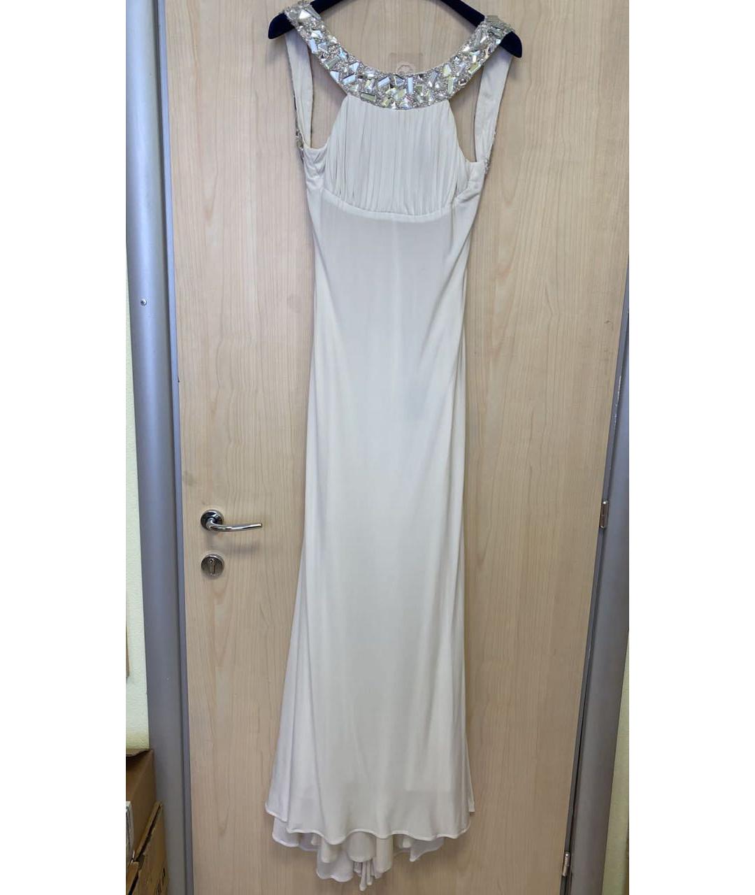 SHERRI HILL Белое полиэстеровое вечернее платье, фото 7