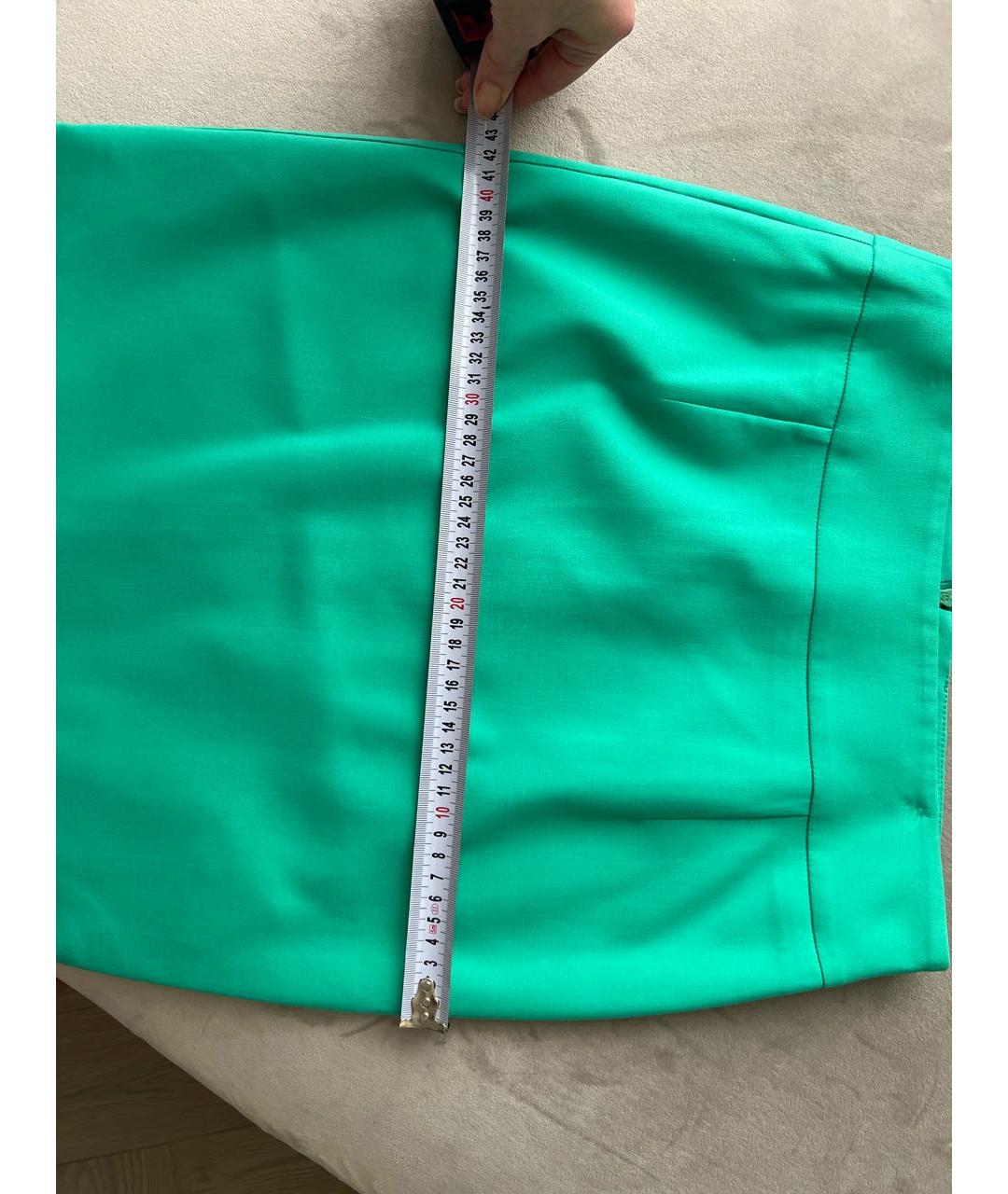 MAX&CO Зеленая полиэстеровая юбка миди, фото 6