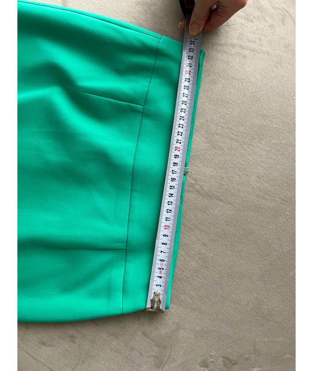 MAX&CO Зеленая полиэстеровая юбка миди, фото 7