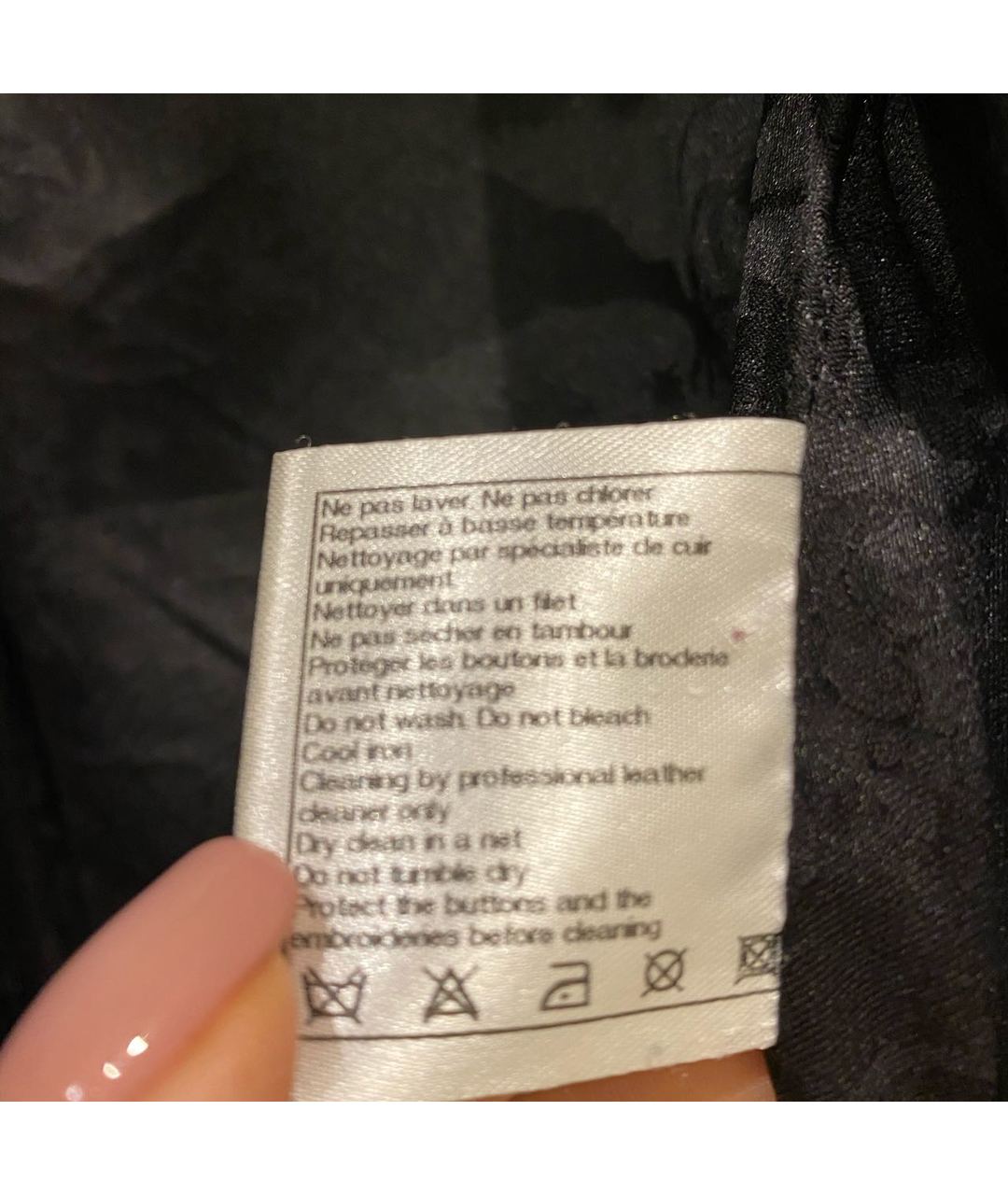 CHANEL PRE-OWNED Черный кожаный жакет/пиджак, фото 4