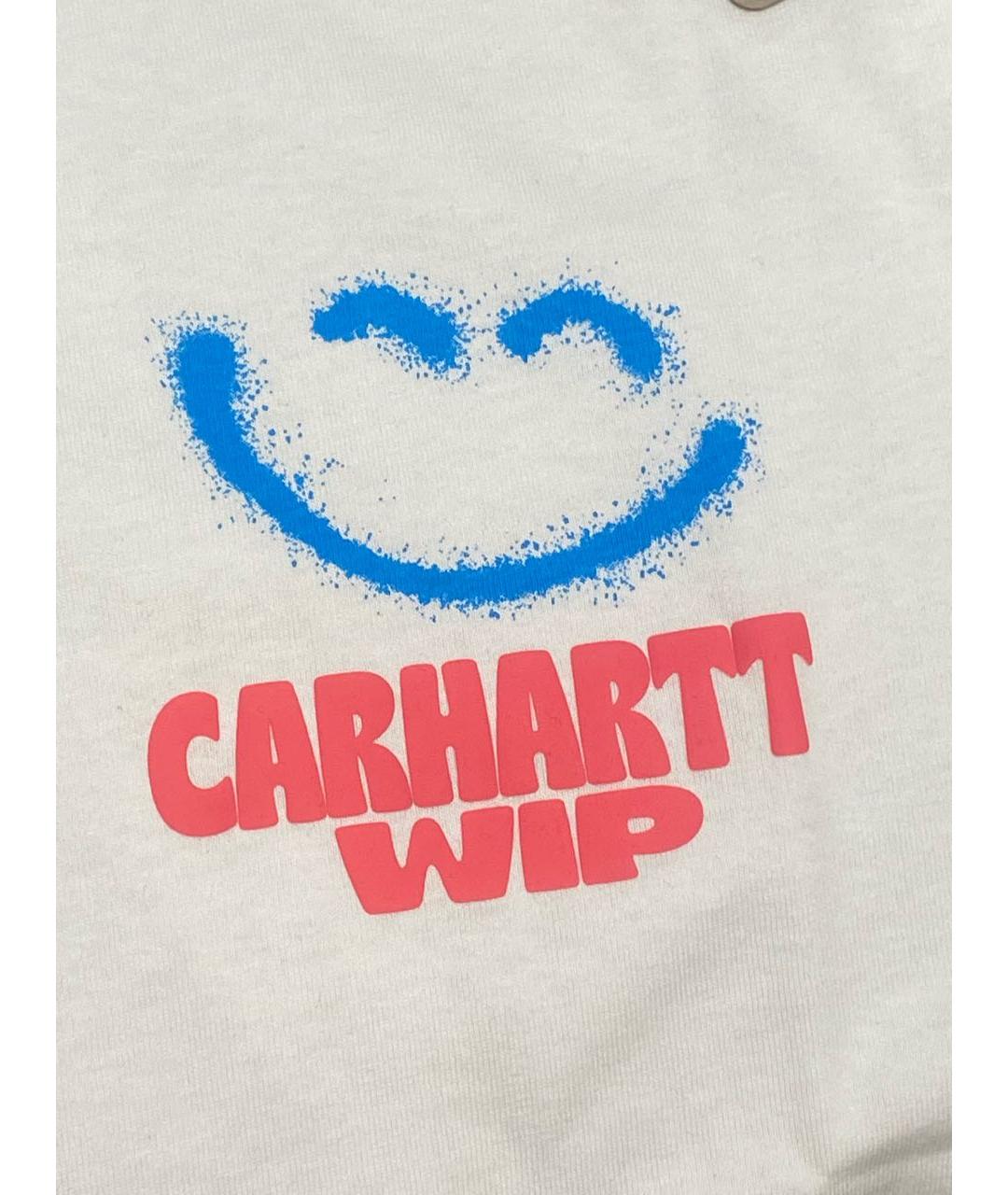 CARHARTT WIP Белая хлопковая футболка, фото 2