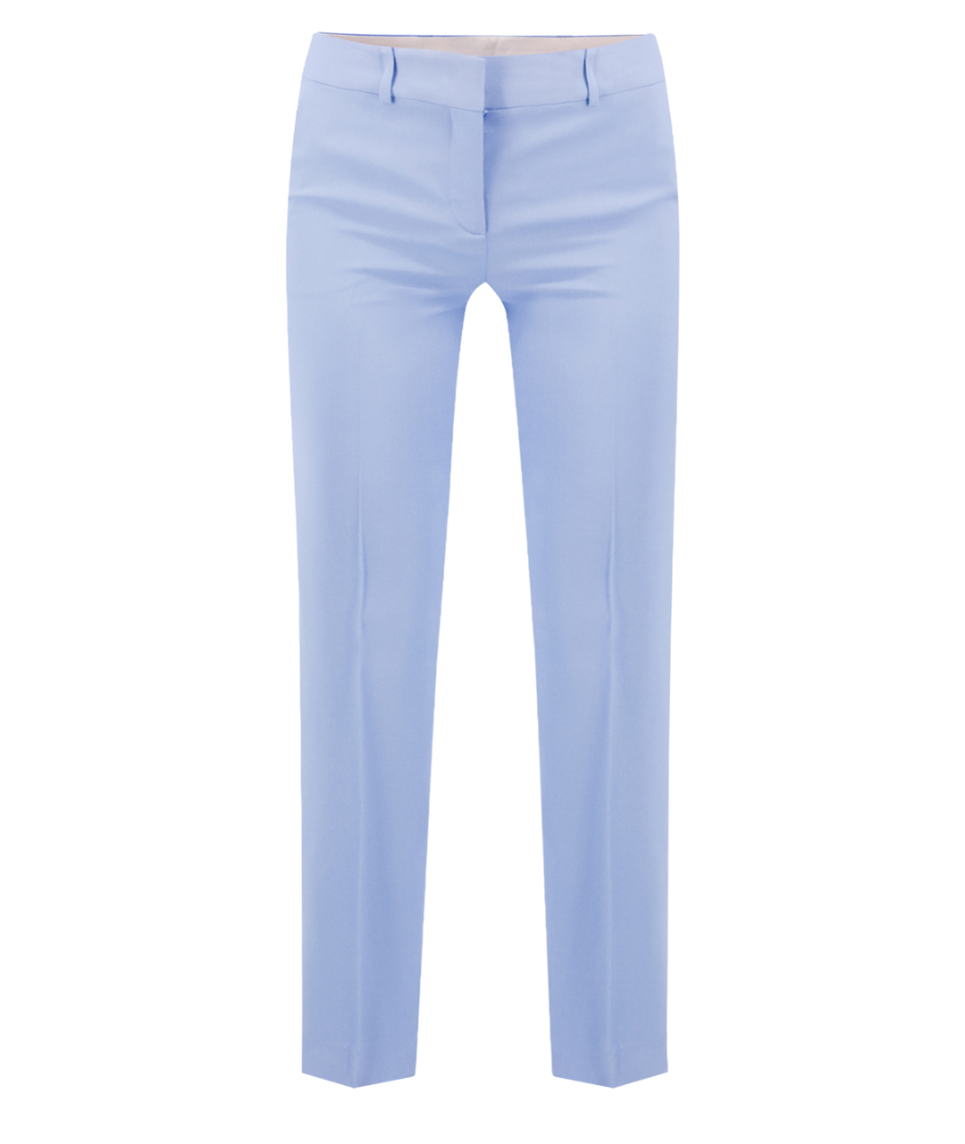ERMANNO SCERVINO Голубые хлопковые брюки узкие, фото 1