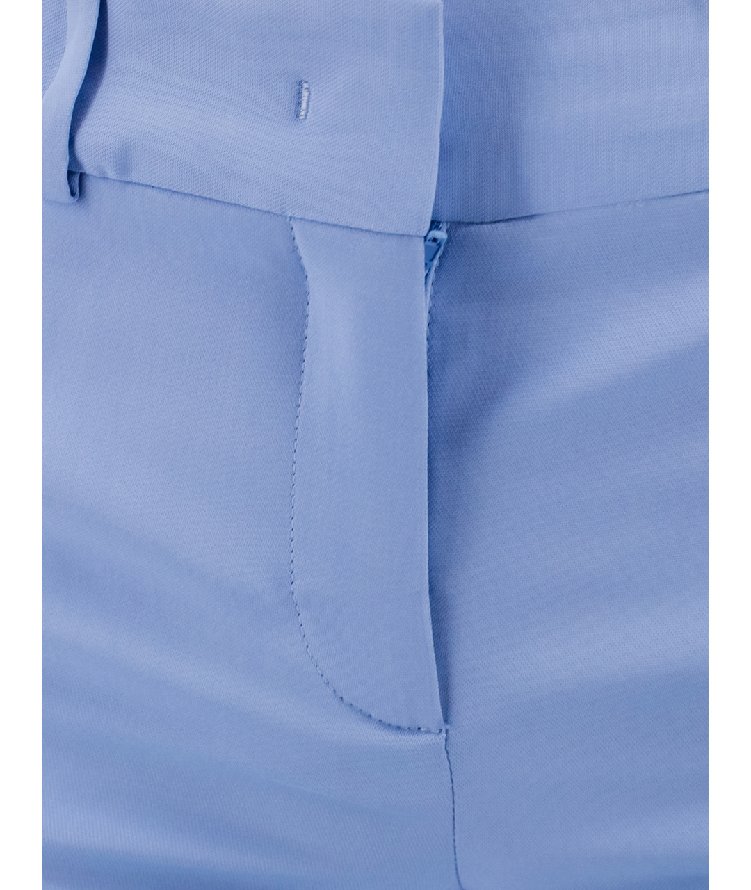 ERMANNO SCERVINO Голубые хлопковые брюки узкие, фото 4