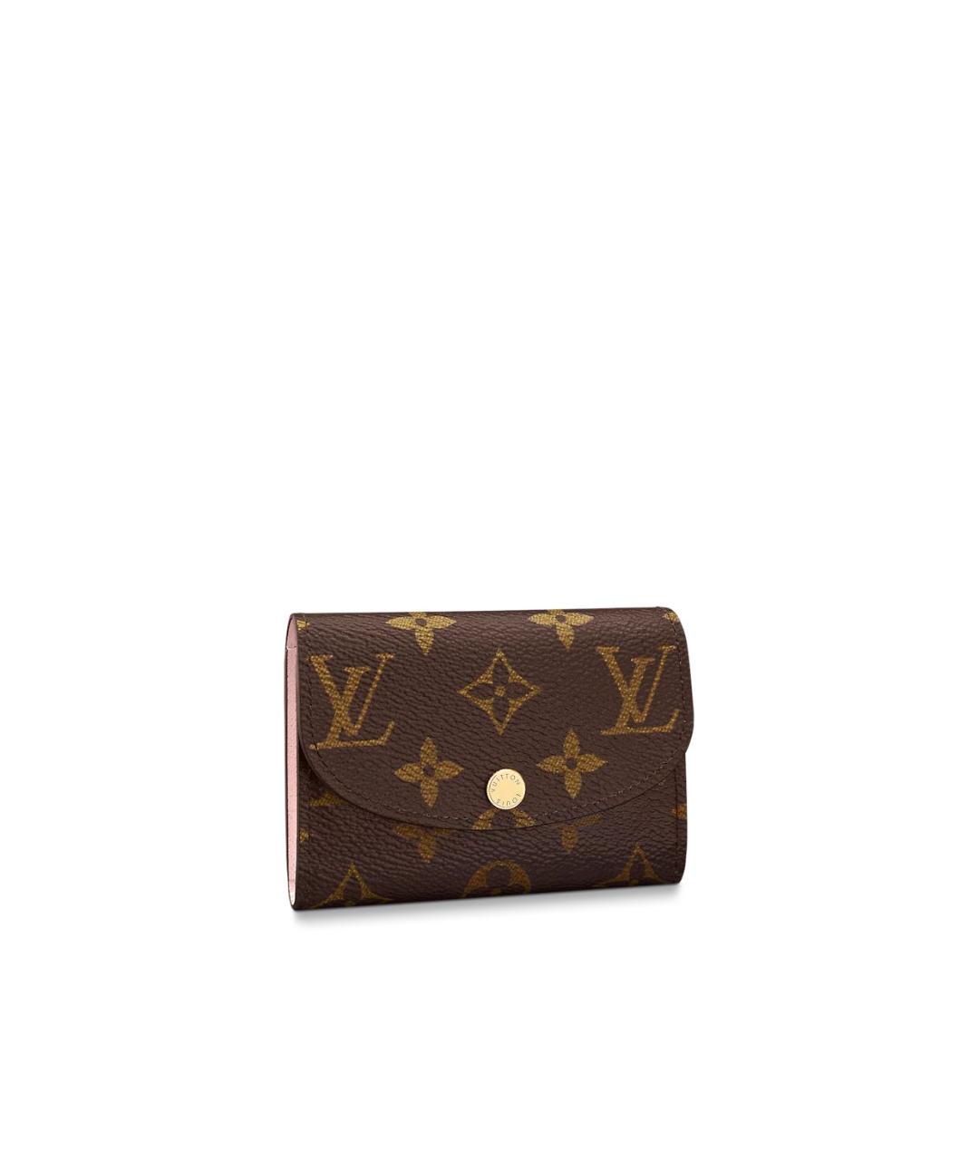 LOUIS VUITTON Розовый кожаный кошелек, фото 1