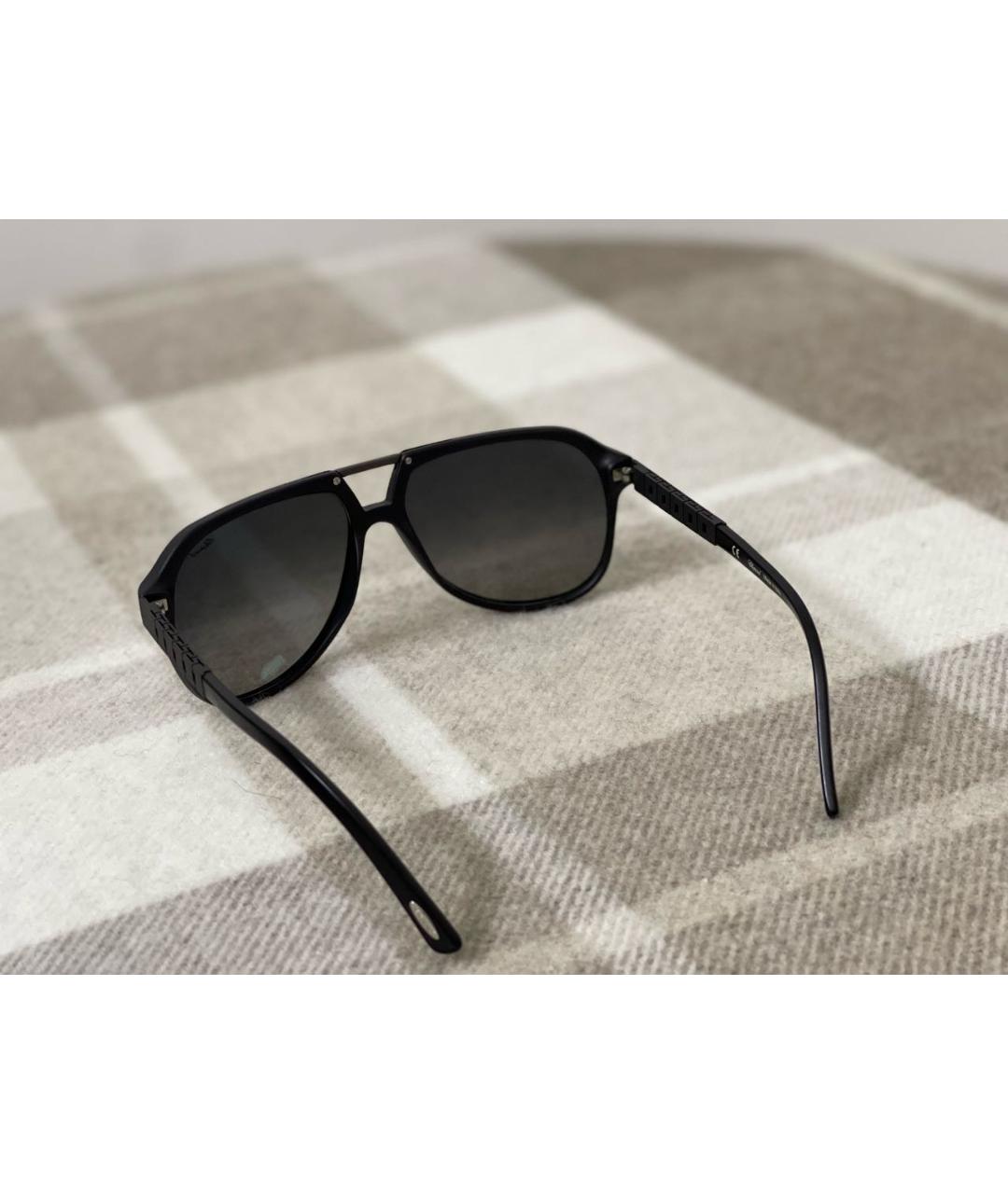 CHOPARD Черные пластиковые солнцезащитные очки, фото 4