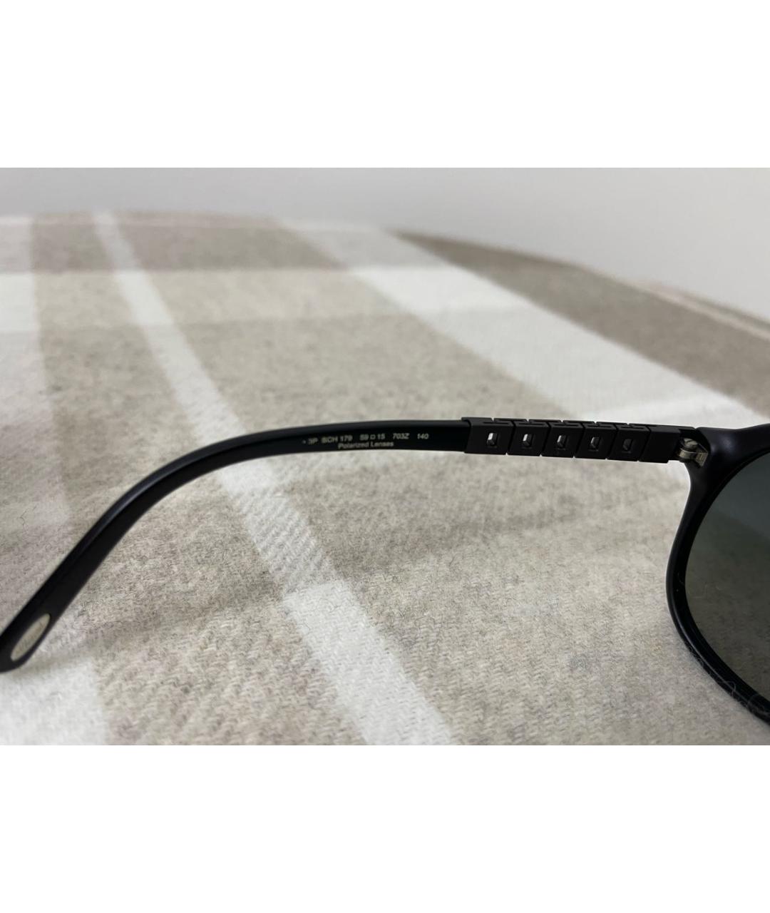 CHOPARD Черные пластиковые солнцезащитные очки, фото 3