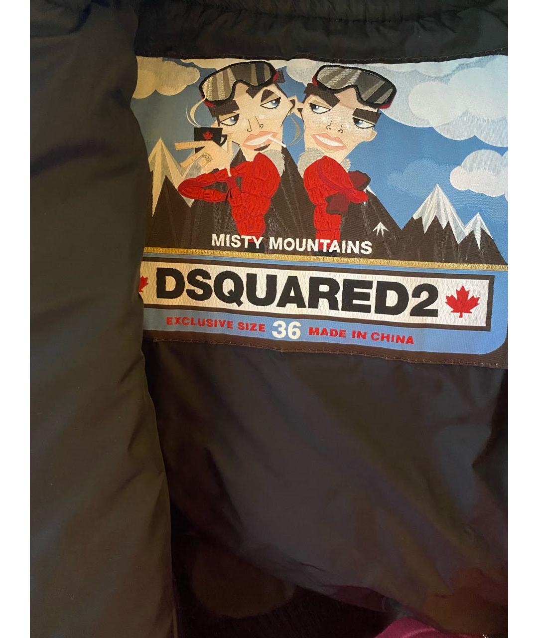 DSQUARED2 Черный пуховик, фото 3