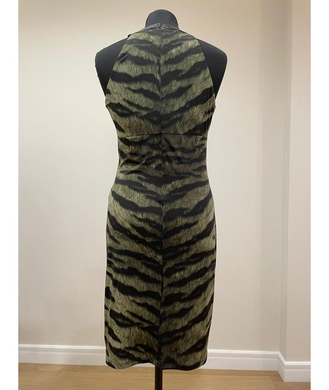 MICHAEL KORS Хаки полиэстеровое коктейльное платье, фото 2