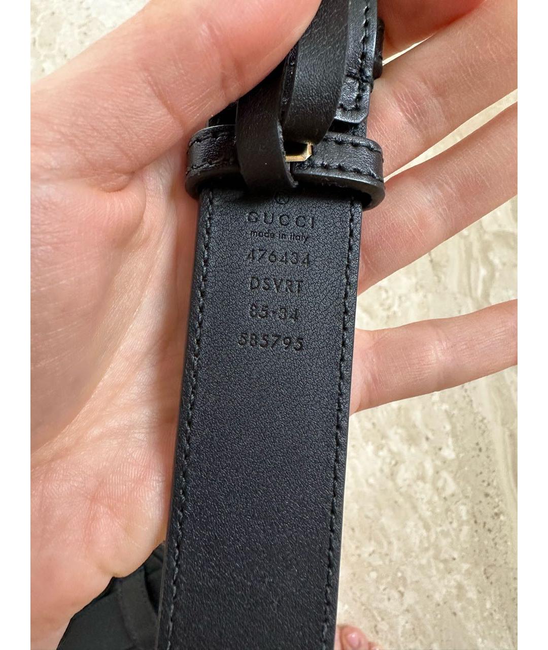 GUCCI Черная кожаная поясная сумка, фото 6