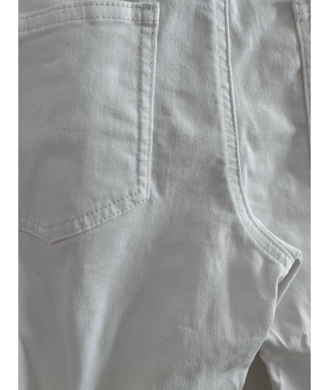 DOLCE&GABBANA Белые хлопко-эластановые джинсы слим, фото 8