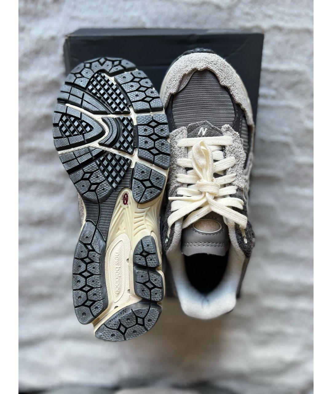 NEW BALANCE Серые замшевые кроссовки, фото 3
