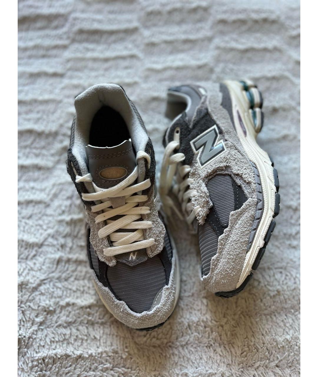 NEW BALANCE Серые замшевые кроссовки, фото 5