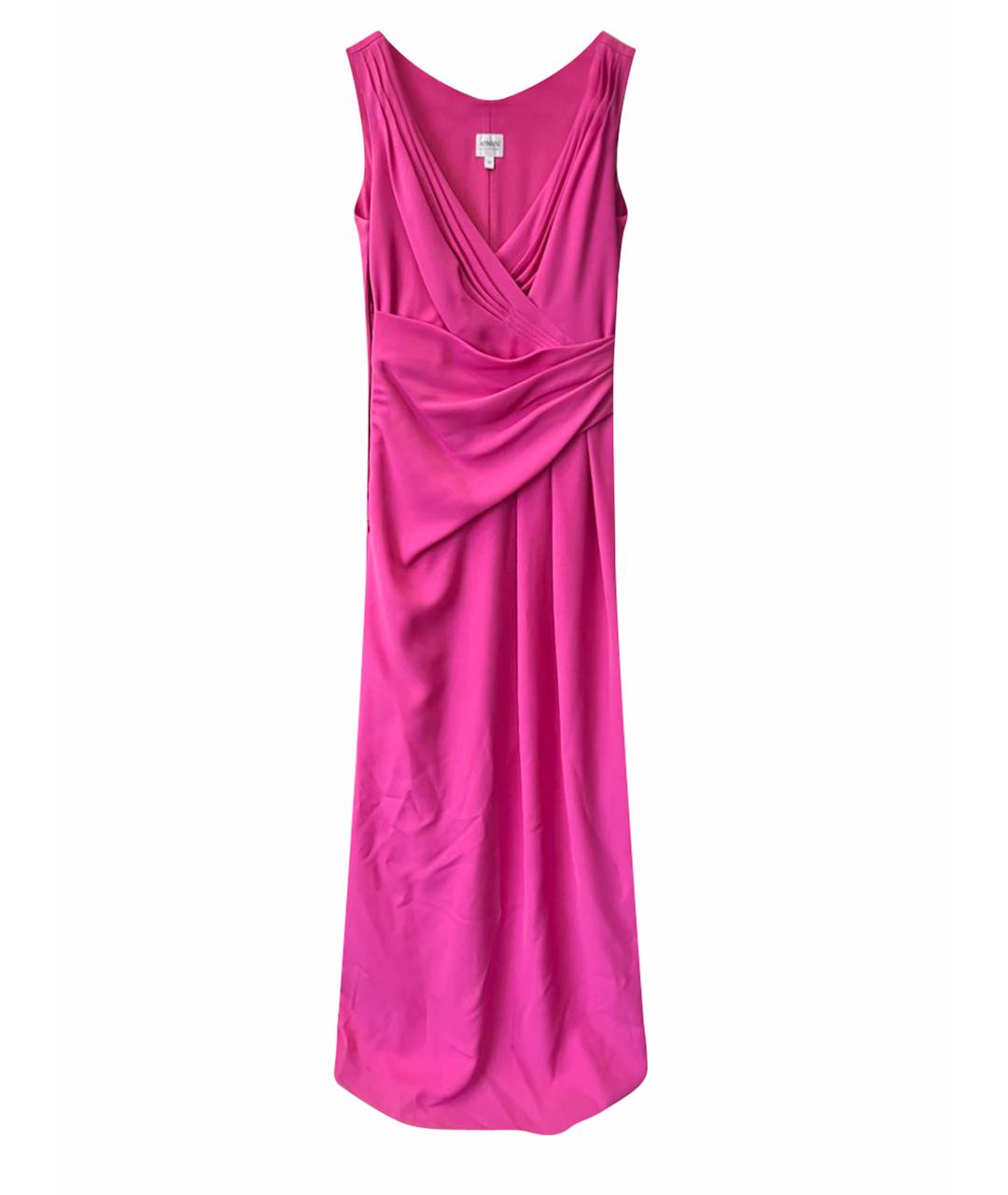 ARMANI COLLEZIONI Фуксия полиэстеровое вечернее платье, фото 1