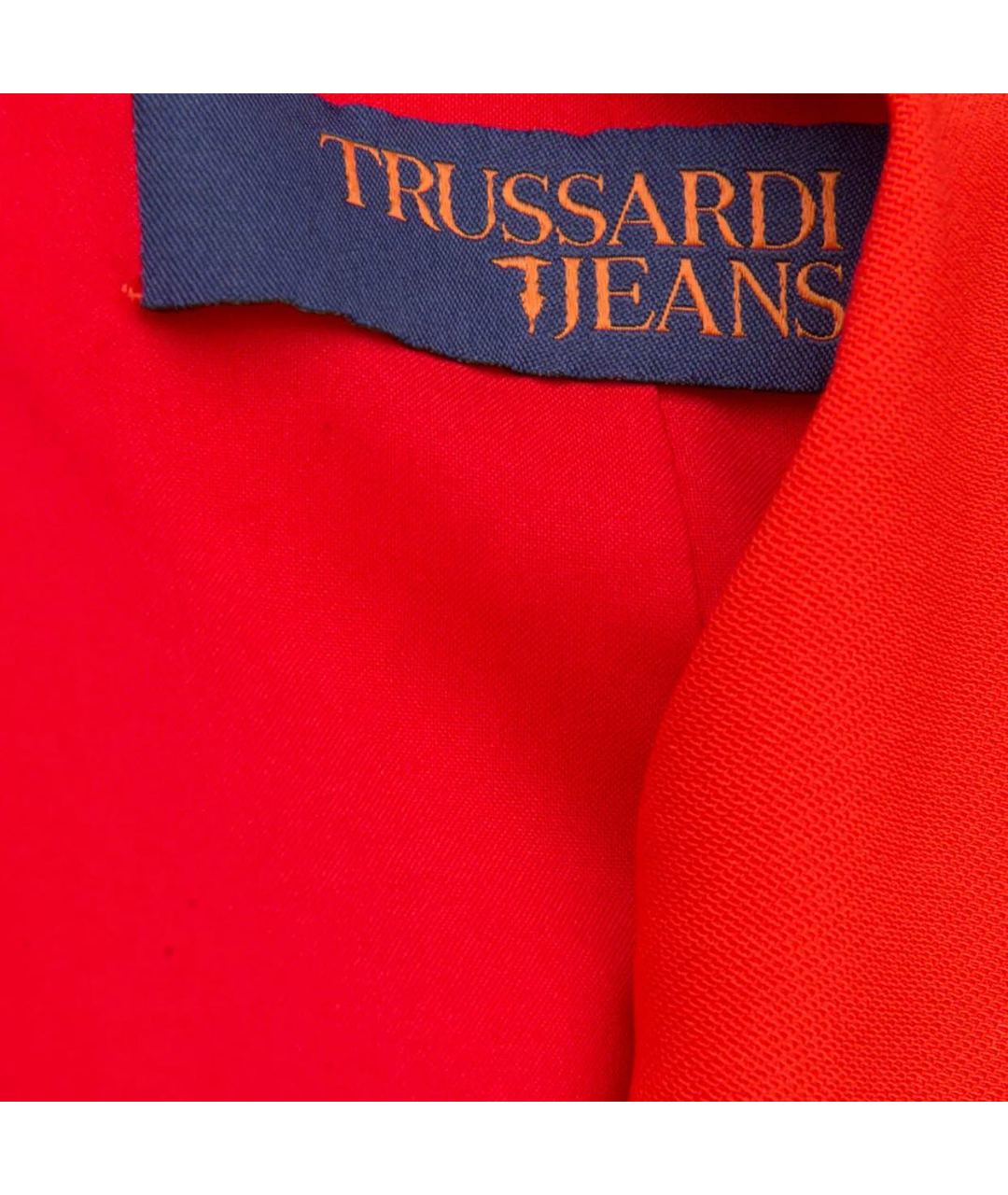 TRUSSARDI Красное полиамидовое повседневное платье, фото 4