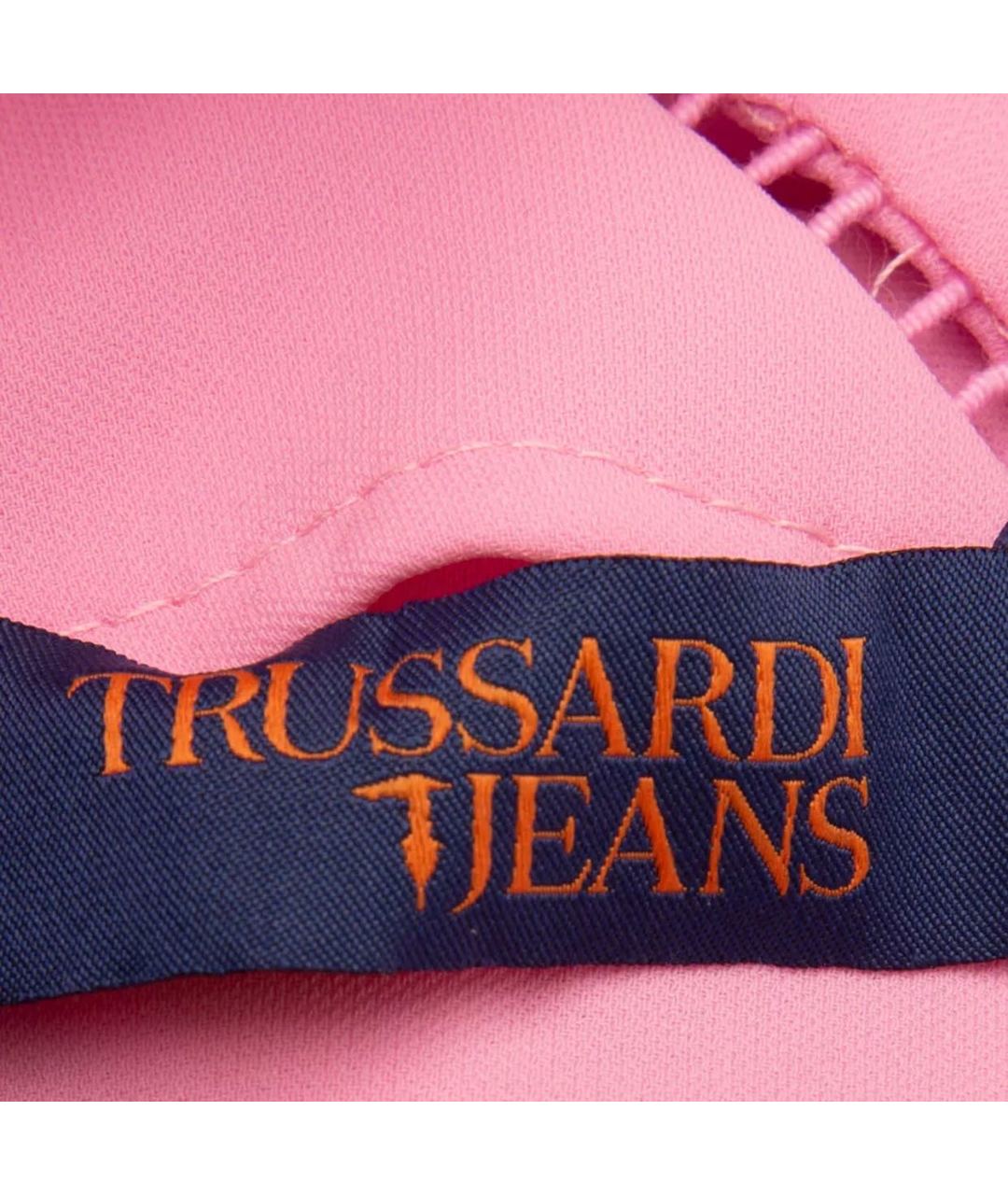 TRUSSARDI JEANS Розовое полиамидовое повседневное платье, фото 5