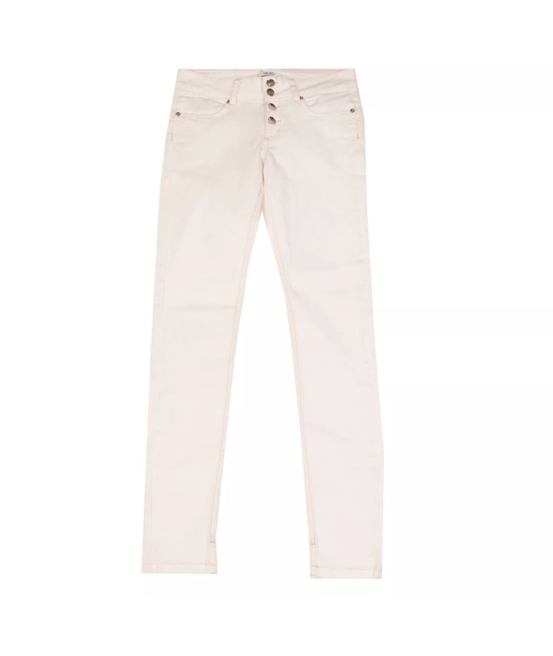 LIU JO Белые хлопковые джинсы слим, фото 1