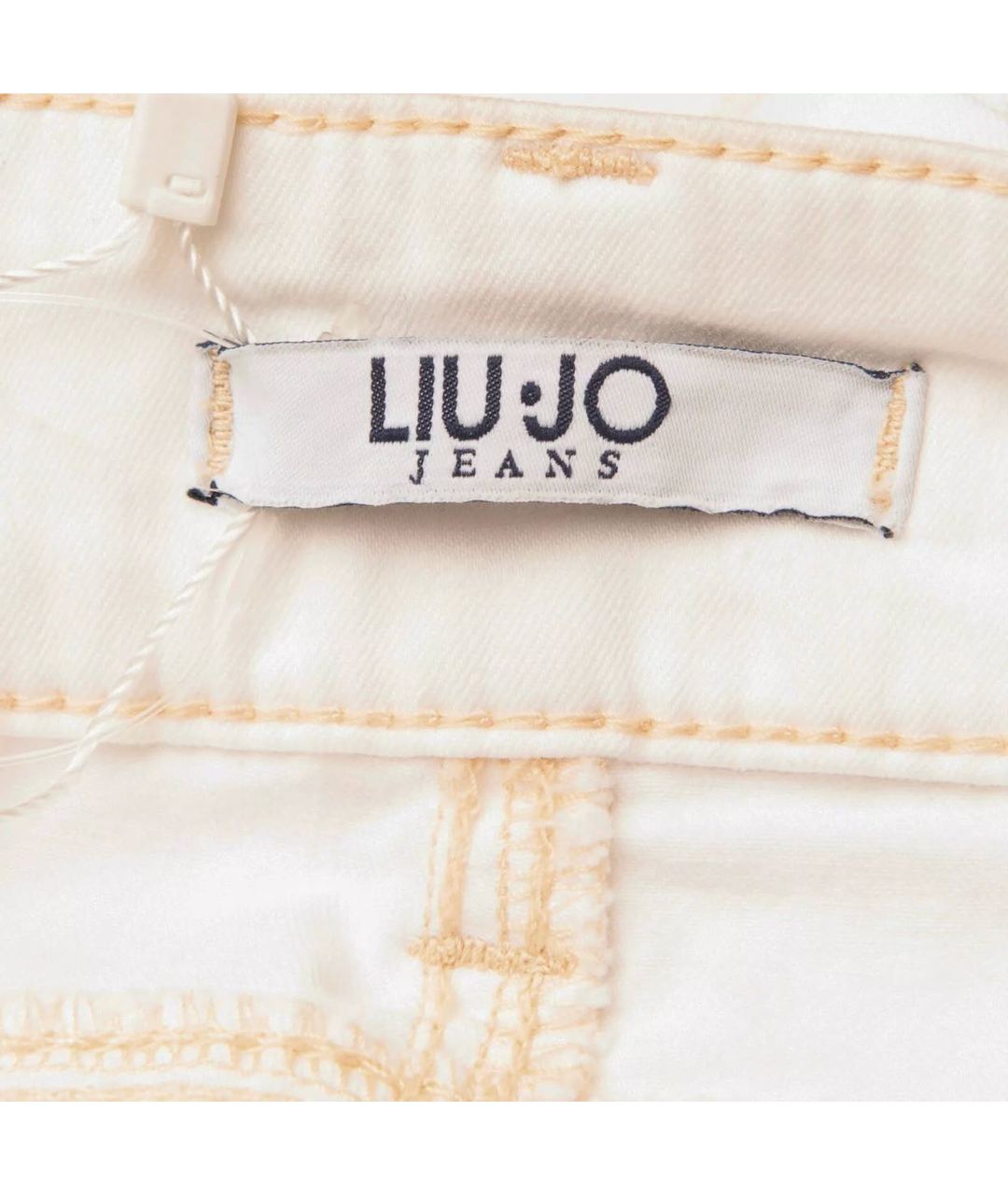 LIU JO Белые хлопковые джинсы слим, фото 4