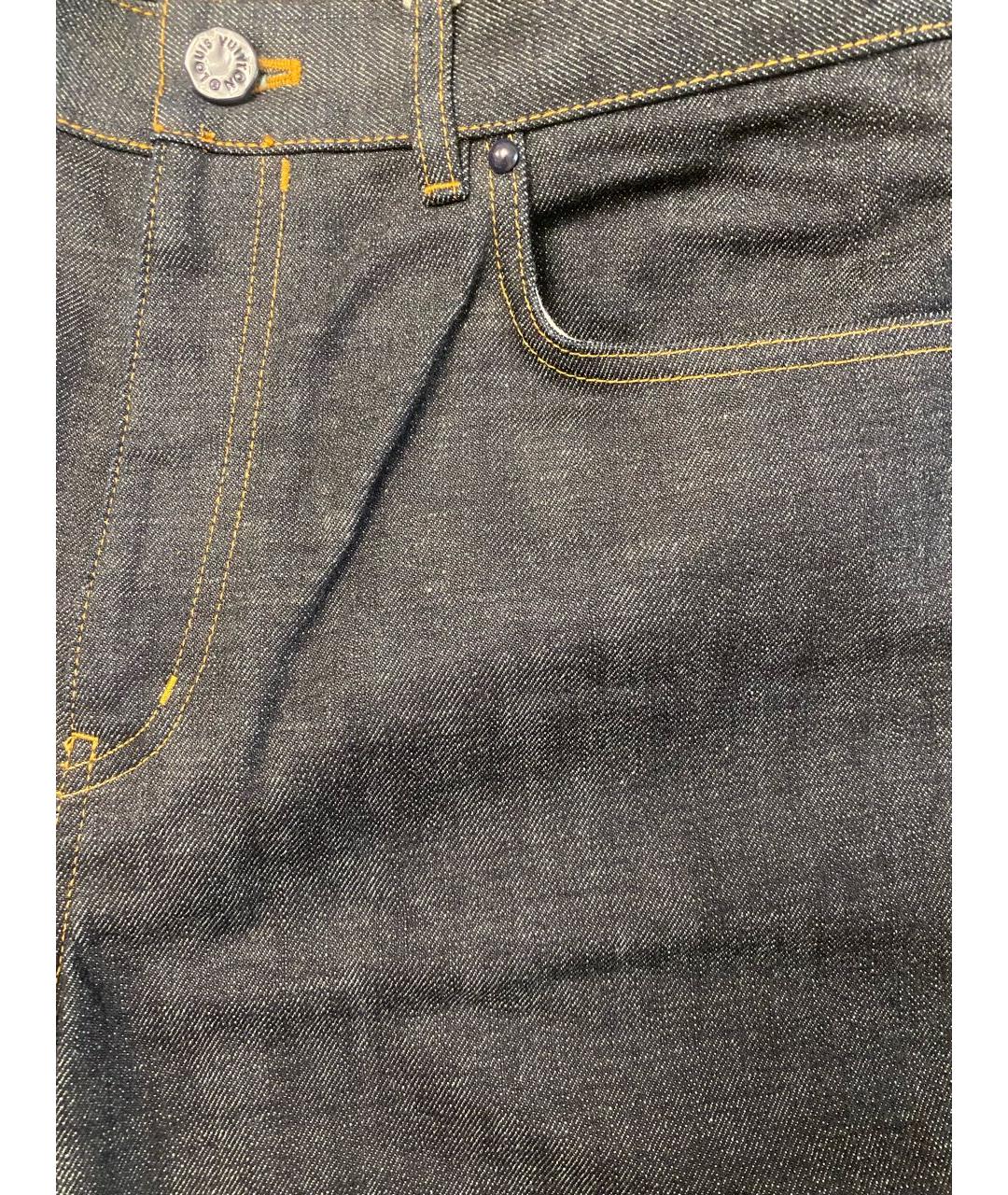 LOUIS VUITTON PRE-OWNED Темно-синие прямые джинсы, фото 4