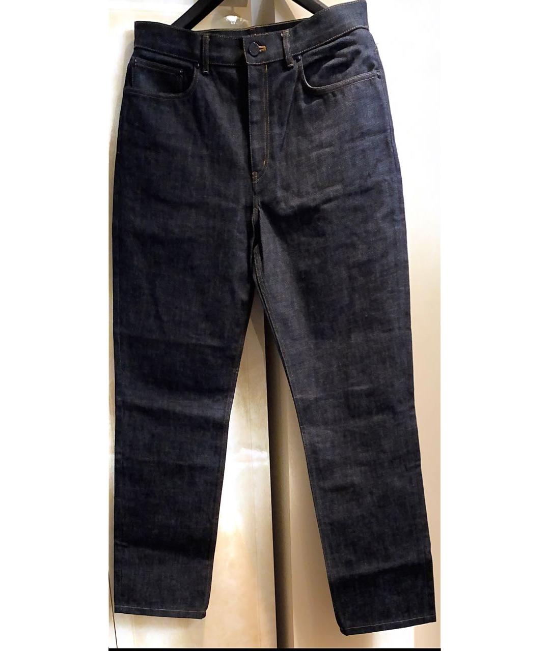 LOUIS VUITTON PRE-OWNED Темно-синие прямые джинсы, фото 7