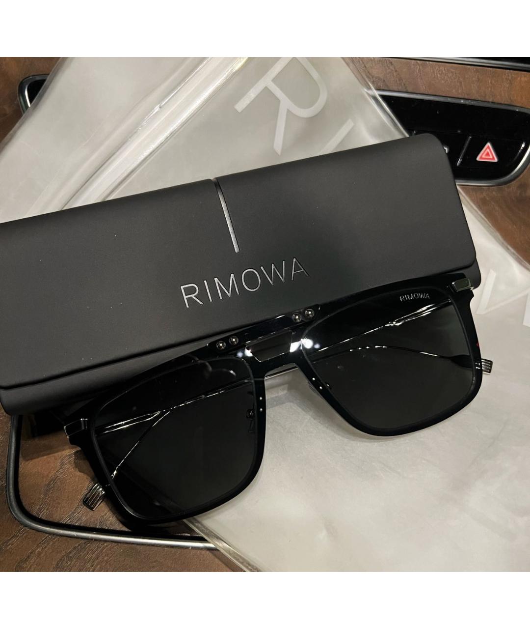 Rimowa Черные металлические солнцезащитные очки, фото 5