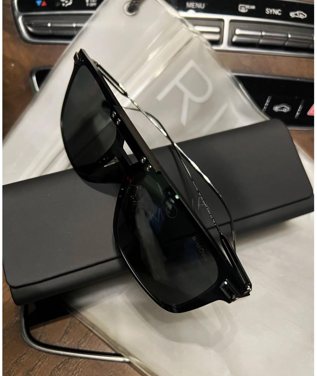 Rimowa Черные металлические солнцезащитные очки, фото 2