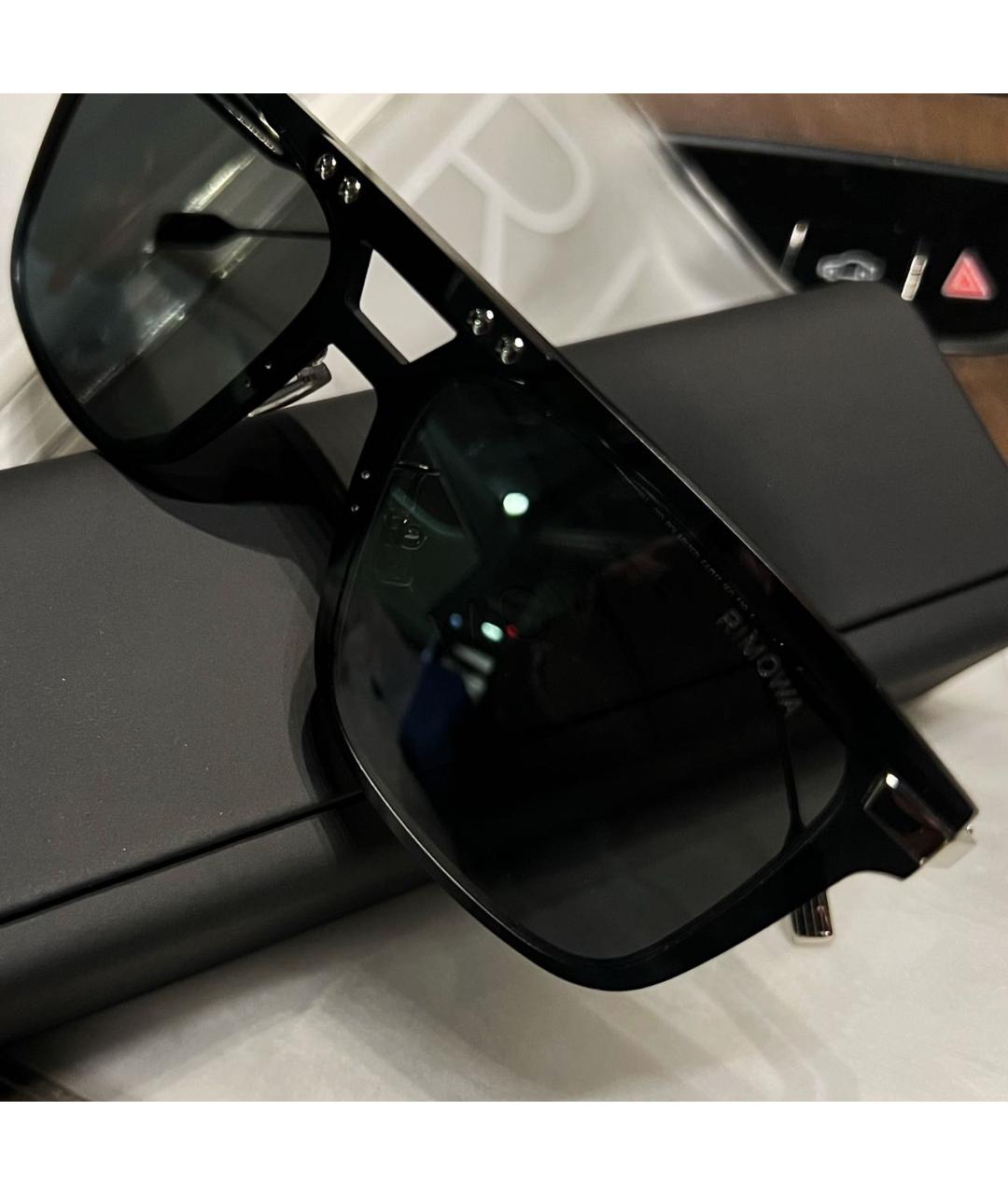 Rimowa Черные металлические солнцезащитные очки, фото 3
