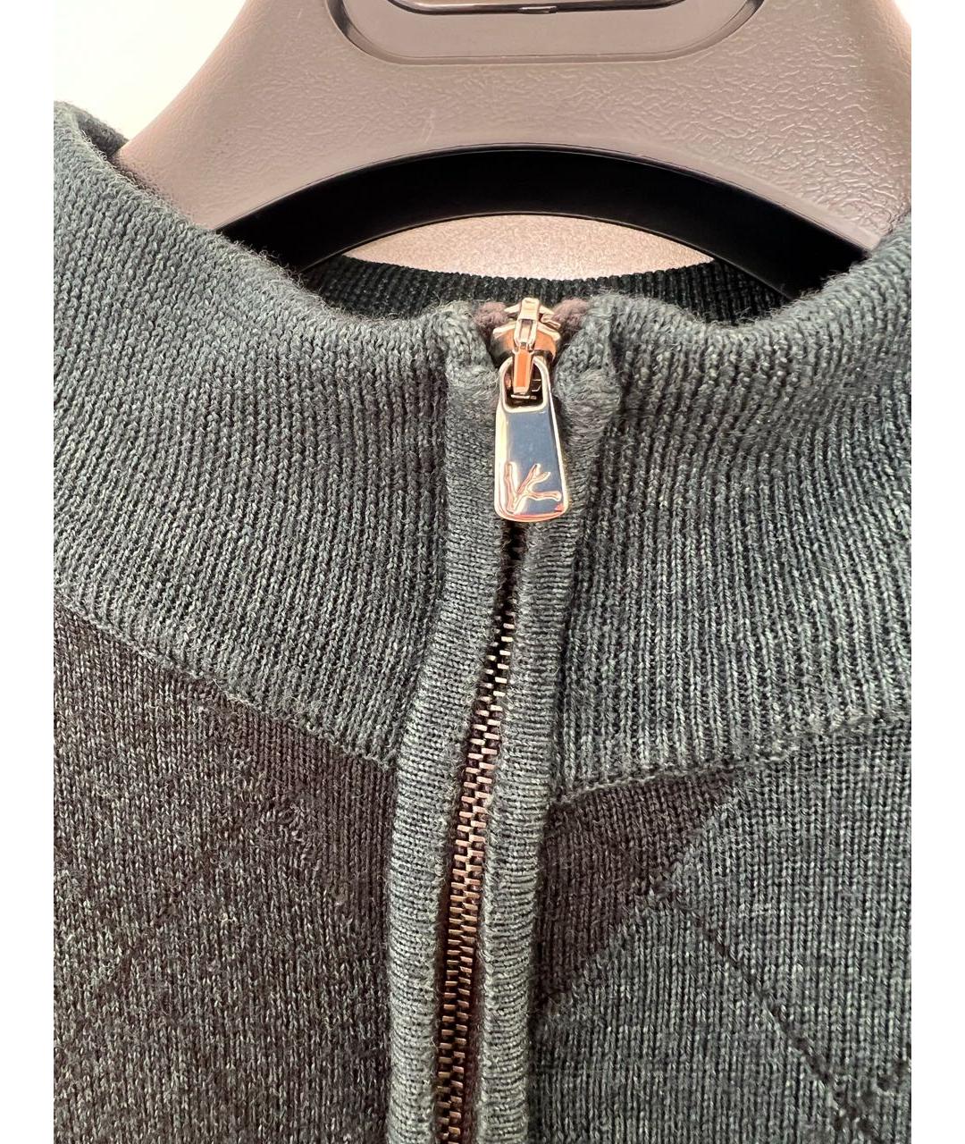 ISAIA Зеленый шерстяной джемпер / свитер, фото 3