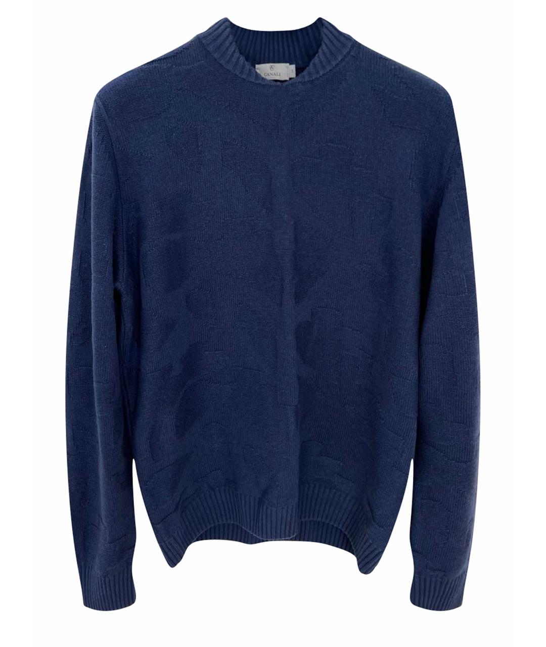 CANALI Синий вискозный джемпер / свитер, фото 1
