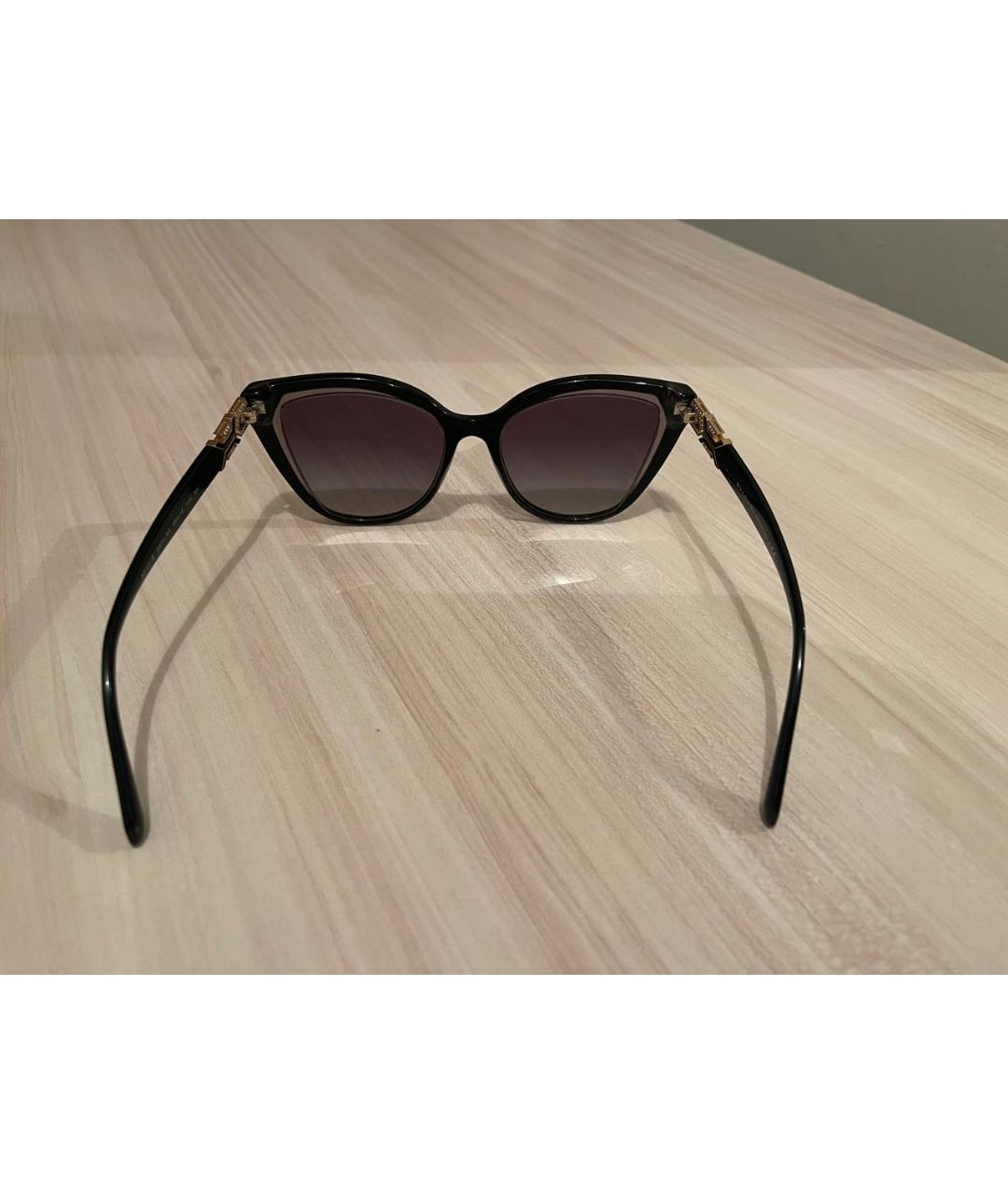 BVLGARI Черные пластиковые солнцезащитные очки, фото 6