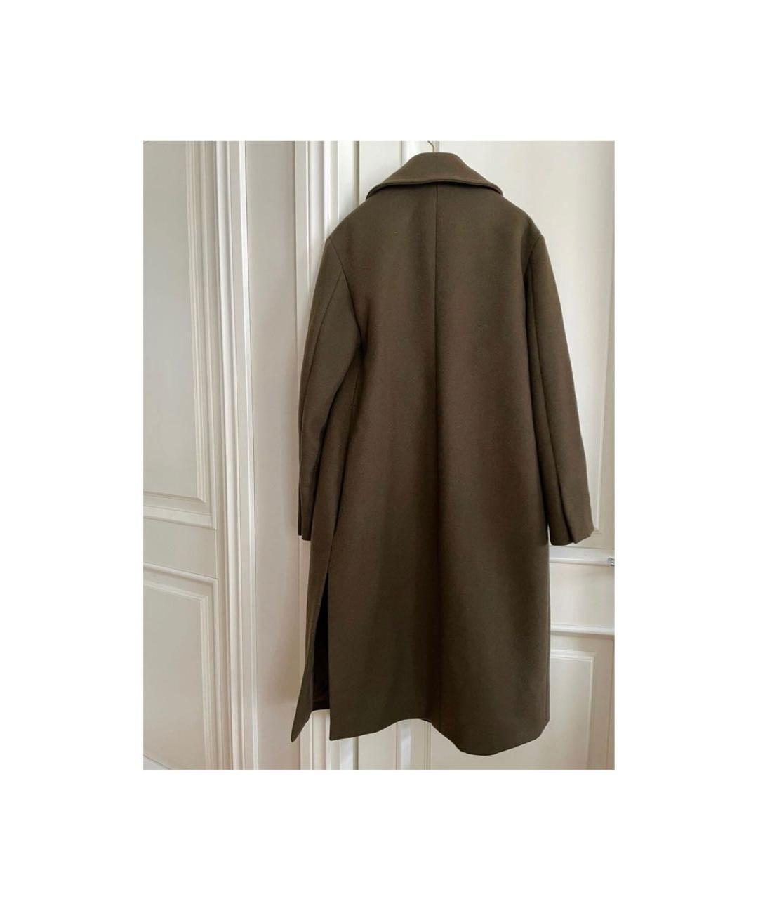 CELINE Коричневое шерстяное пальто, фото 6